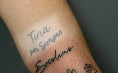 Tatuaggio in memoria di un amico a quattro zampe